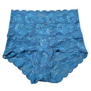 NWT Cosabella Never Say Never High Rise Panties in Malawi Blue, sz L, MSRP $48